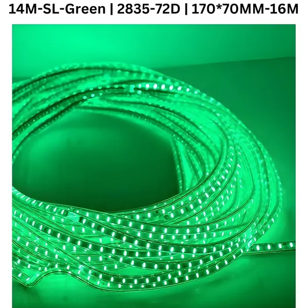 KAVYASHINE_14_Meter_High_Lumen_Rope_Led_Strip_Lights_Waterproof_Outdoor_Lighting_For_Balcony_Home_And_Interior_Decoration_Perfect_For_Diwali_Lighting_Warm_White_Green_14_Meter