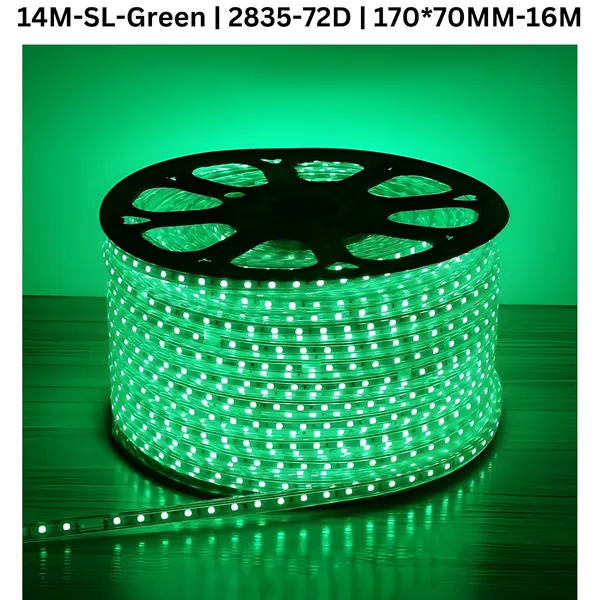 KAVYASHINE_14_Meter_High_Lumen_Rope_Led_Strip_Lights_Waterproof_Outdoor_Lighting_For_Balcony_Home_And_Interior_Decoration_Perfect_For_Diwali_Lighting_Warm_White_Green_14_Meter