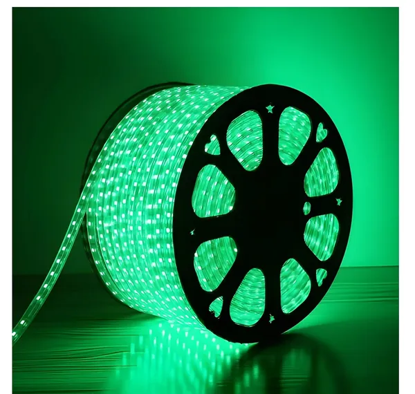 KAVYASHINE_14_Meter_High_Lumen_Rope_Led_Strip_Lights_Waterproof_Outdoor_Lighting_For_Balcony_Home_And_Interior_Decoration_Perfect_For_Diwali_Lighting_Warm_White_Green_14_Meter