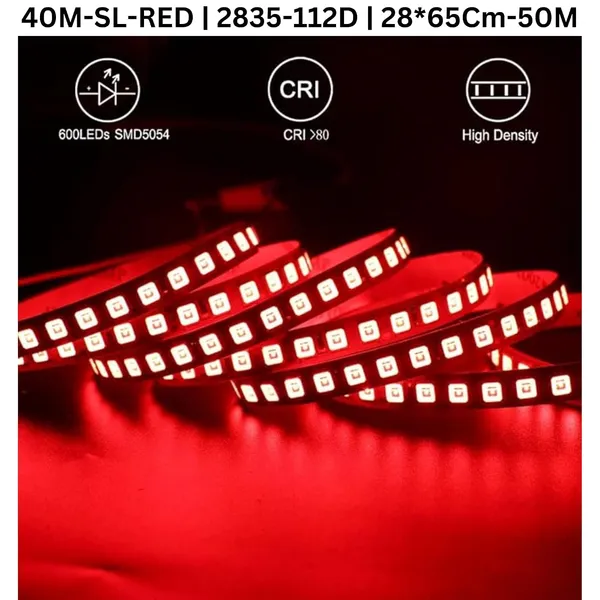 KAVYASHINE_40_Meter_High_Lumen_Rope_Led_Strip_Lights_Waterproof_Outdoor_Lighting_For_Balcony_Home_And_Interior_Decoration_Perfect_For_Diwali_Lighting_Red_40_Meter