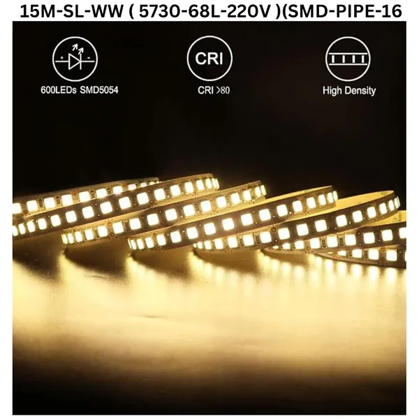 KAVYASHINE_15_Meter_High_Lumen_Rope_Led_Strip_Lights_Waterproof_Outdoor_Lighting_For_Balcony_Home_And_Interior_Decoration_Perfect_For_Diwali_Lighting_Warm_White_15_Meter