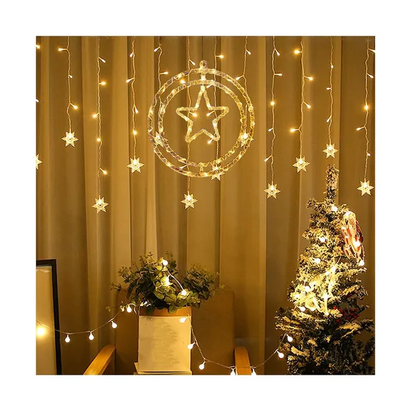 KAVYASHINE_Star_Pendant_Christmas_Lights_Decorative_Hanging_Lights_For_Festive_Decor_Christmas_Tree_Parties_And_Home_Decorations_Warm_White_30_Cm_Diameter