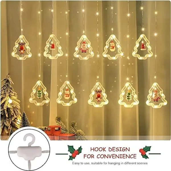 Christmas_Tree_Figurine_Light_Curtain_3M_Usb_String_Curtain_Lights_3D_Warm_White_Indoor_Decoration_For_Windows_Bedroom_Home_And_Parties