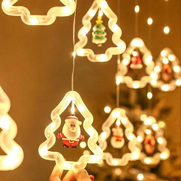 Christmas_Tree_Figurine_Light_Curtain_3M_Usb_String_Curtain_Lights_3D_Warm_White_Indoor_Decoration_For_Windows_Bedroom_Home_And_Parties