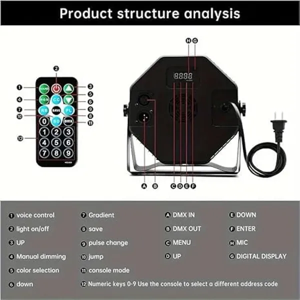 18_Led_Rgb_Stage_Light_Versatile_3_In_1_Par_Light_For_Weddings_Disco_Parties_Housewarming_Celebrations_And_Diwali_Gatherings_18_Led_Dj_Lights