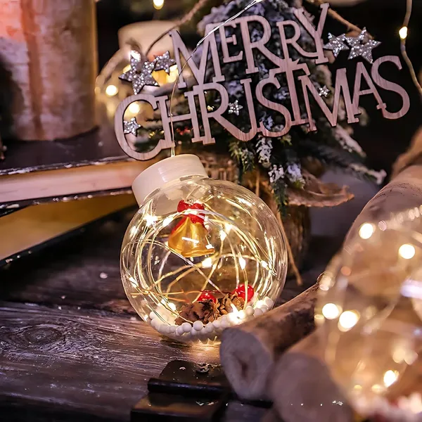 KAVYASHINE_1_Set_Classic_Christmas_140_Led_Curtain_Lights_Wishing_Ball_With_Bells_Pendant_Blinking_Holiday_Decorations_Suitable_For_Christmas_Halloween_Thanksgiving_New_Year_10_Led_Ball_Globe