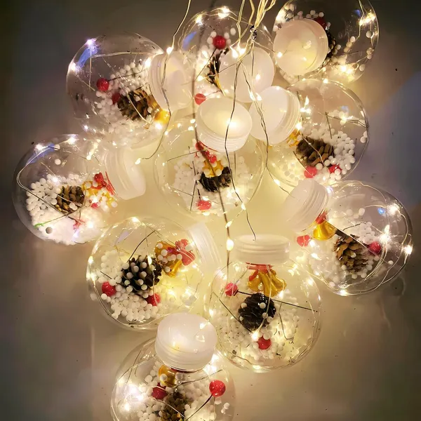 KAVYASHINE_1_Set_Classic_Christmas_140_Led_Curtain_Lights_Wishing_Ball_With_Bells_Pendant_Blinking_Holiday_Decorations_Suitable_For_Christmas_Halloween_Thanksgiving_New_Year_10_Led_Ball_Globe