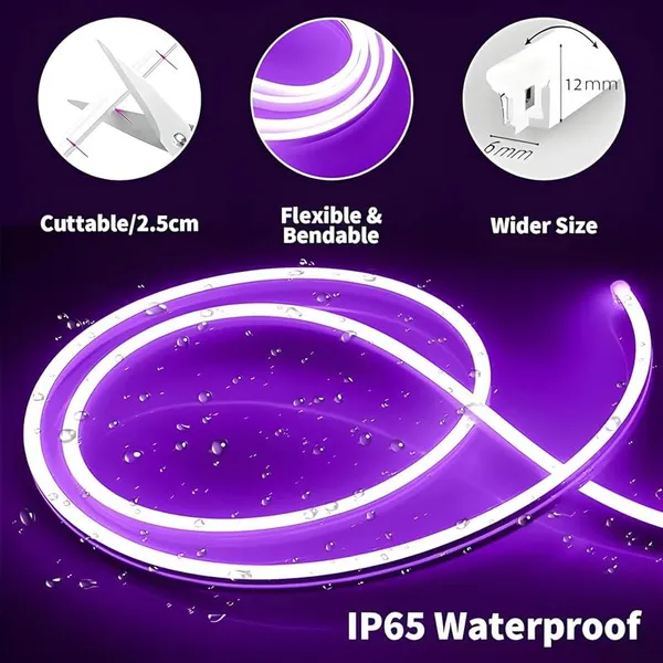 KAVYASHINE_5_Meter_Purple_Neon_Light_Strip_With_600_Leds_And_12V_Adapter_Ideal_For_Wall_Decorations_Parties_Celebrations_Bars_And_Custom_Neon_Displays_1
