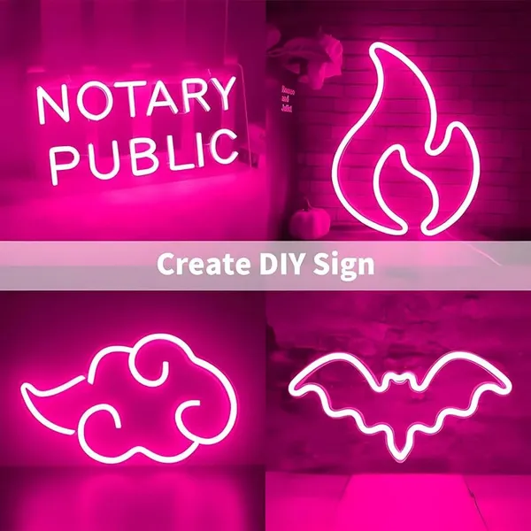KAVYASHINE_5_Meter_Pink_Neon_Light_Strip_With_600_Leds_And_12V_Adapter_Ideal_For_Wall_Decorations_Parties_Celebrations_Bars_And_Custom_Neon_Displays_1