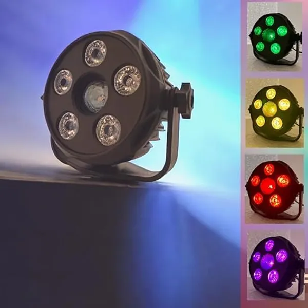 6_Led_Multi_Colors_Mini_Par_Light_With_Plug_Cable_For_Festivals_Single_Disco_Ball