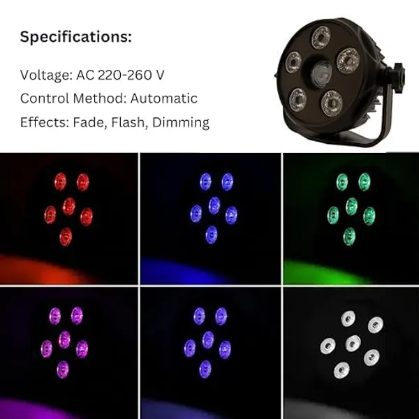6_Led_Multi_Colors_Mini_Par_Light_With_Plug_Cable_For_Festivals_Single_Disco_Ball