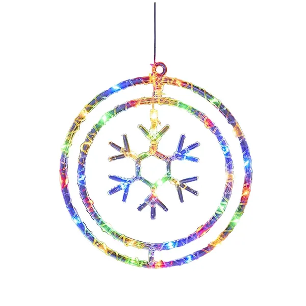 KAVYASHINE_Multi_Snowflakes_Pendant_Christmas_Lights_Colorful_Hanging_Lights_For_Holiday_Decor_Christmas_Trees_Parties_And_Home_Accents_30_Cm_Diameter