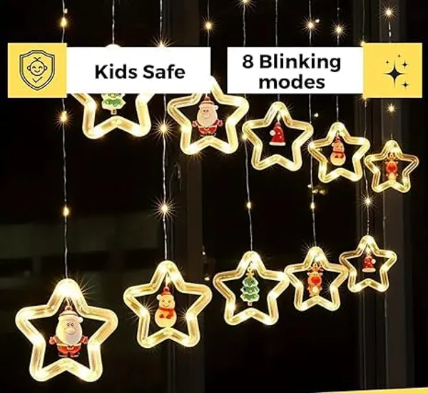 KAVYASHINE_100Led_Hanging_String_Light_3_5M_Perfect_For_Indoor_Outdoor_Decoration_Ideal_For_Diwali_Christmas_New_Year_10_Star_Ww