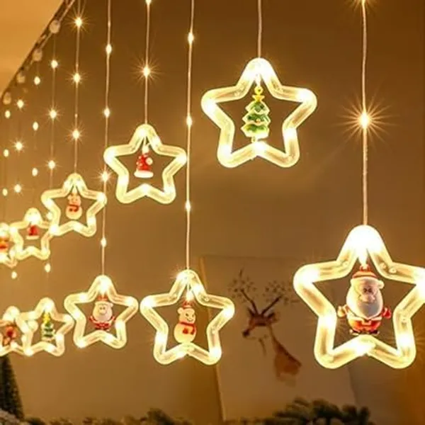 KAVYASHINE_100Led_Hanging_String_Light_3_5M_Perfect_For_Indoor_Outdoor_Decoration_Ideal_For_Diwali_Christmas_New_Year_10_Star_Ww