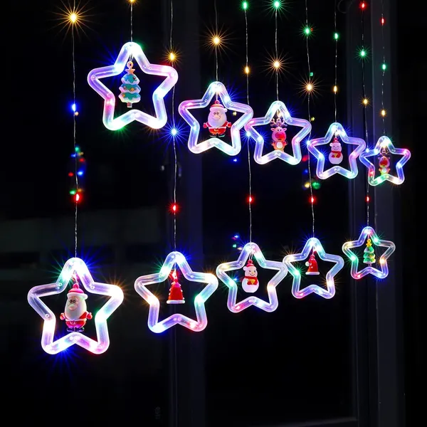 KAVYASHINE_100Led_Hanging_String_Light_3_5M_Perfect_For_Indoor_Outdoor_Decoration_Ideal_For_Diwali_Christmas_New_Year_10_Star_Multi