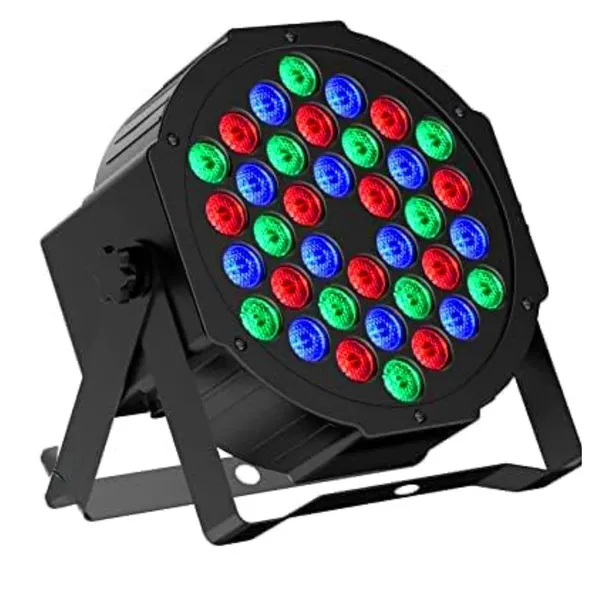 36Led_Par_Dj_Light_Remote_Control_Rgb_Ideal_For_Wedding_Parties_Events_Dj_Stage_18Cm_Dia_Dj_Light_Home_Dj_Lights_Stage_Dj_Lights_Disco_Light_For_Party_Stage