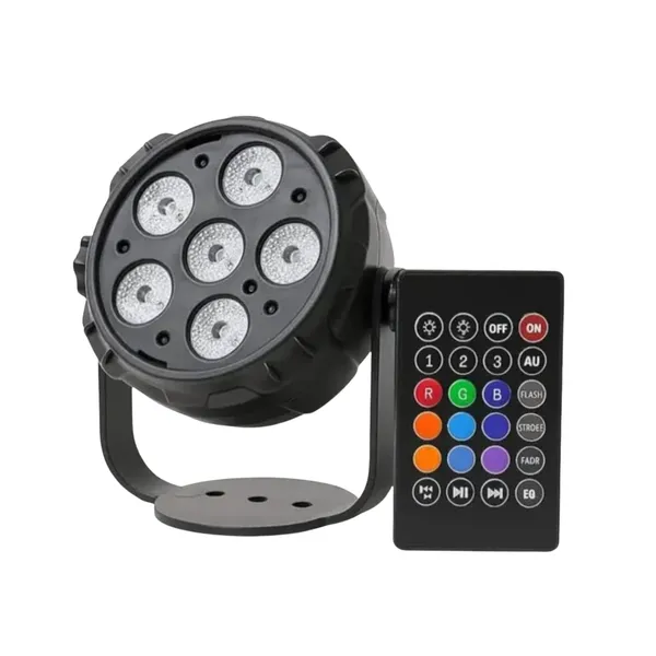 6Led_Par_Dj_Light_Remote_Control_Rgb_Ideal_For_Wedding_Parties_Events_Dj_Stage_18Cm_Dia_Dj_Light_Home_Dj_Lights_Stage_Dj_Lights_Disco_Light_For_Party_Stage