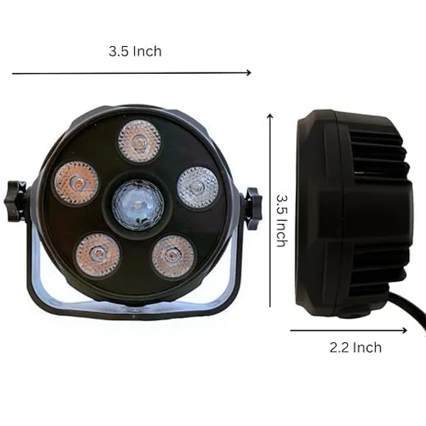 6Led_Par_Dj_Light_Remote_Control_Rgb_Ideal_For_Wedding_Parties_Events_Dj_Stage_18Cm_Dia_Dj_Light_Home_Dj_Lights_Stage_Dj_Lights_Disco_Light_For_Party_Stage