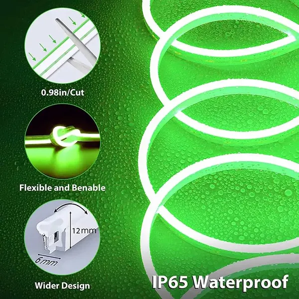 KAVYASHINE_Green_Neon_Strip_Lights_5_Meters_Long_Dc_12V_Led_Light_Strip_Waterproof_Ip65_Flexible_Silicone_Neon_Rope_Light_Suitable_For_Indoor_And_Outdoor_Use_In_Bedrooms_And_Kitchens