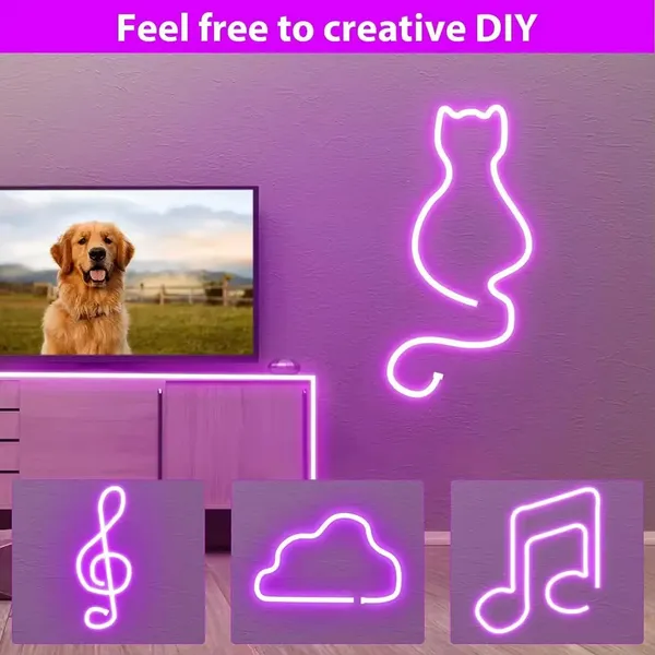 KAVYASHINE_Purple_Neon_Strip_Lights_5_Meters_Long_Dc_12V_Led_Light_Strip_Waterproof_Ip65_Flexible_Silicone_Neon_Rope_Light_Suitable_For_Indoor_And_Outdoor_Use_In_Bedrooms_And_Kitchens