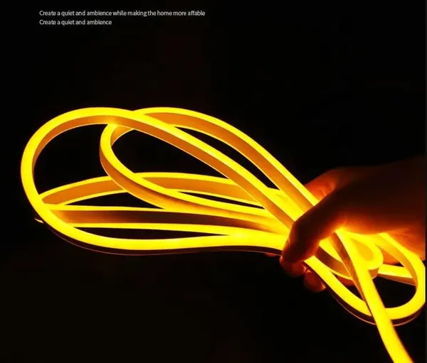 KAVYASHINE_Neon_Strip_Lights_5_Metres_Led_Light_Strip_Waterproof_Ip65_Remote_Control_Warm_White_Silicone_Flexible_Rope_Light_For_Indoor_Home_Decor_Yellow