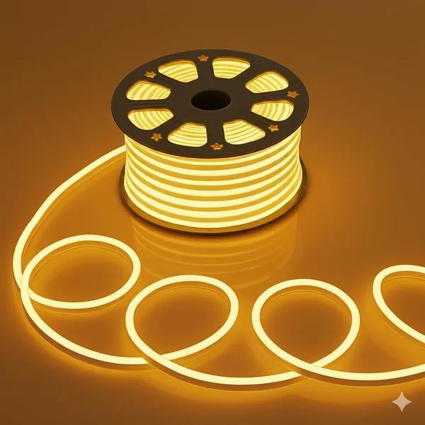 KAVYASHINE_Neon_Strip_Lights_5_Metres_Led_Light_Strip_Waterproof_Ip65_Remote_Control_Warm_White_Silicone_Flexible_Rope_Light_For_Indoor_Home_Decor_Yellow