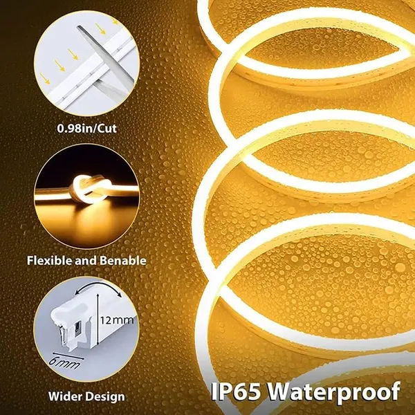 KAVYASHINE_Neon_Strip_Lights_5_Metres_Led_Light_Strip_Waterproof_Ip65_Warm_White_Silicone_Flexible_Rope_Light_For_Indoor_Home_Decor_Led_Strip_Lights_Neon_Lights_Strip_Lights_W_White