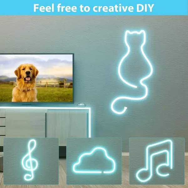 KAVYASHINE_Neon_Strip_Lights_5_Metres_Led_Light_Strip_Waterproof_Ip65_Remote_Control_Warm_White_Silicone_Flexible_Rope_Light_For_Indoor_Home_Decor_Ice_Blue