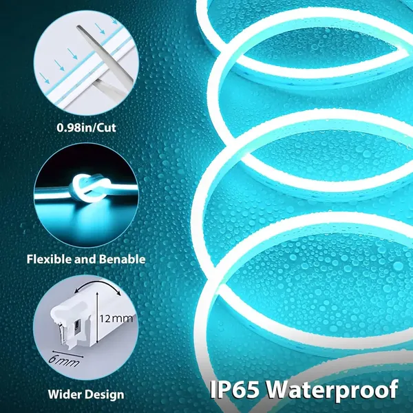KAVYASHINE_Neon_Strip_Lights_5_Metres_Led_Light_Strip_Waterproof_Ip65_Remote_Control_Warm_White_Silicone_Flexible_Rope_Light_For_Indoor_Home_Decor_Ice_Blue