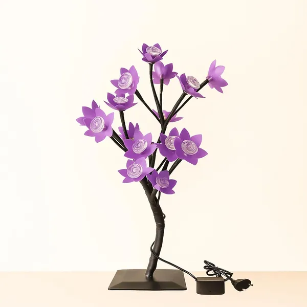 Led_Bonsai_Tree_Night_Lamp_With_24_Led_Lights_Tabletop_Light_For_Living_Room_Desk_And_Bedroom_Decor_Table_Lamp_Decorative_Table_Lamp_Multicolor_24Led_Purple_Leaf