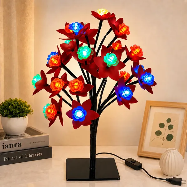 Led_Bonsai_Tree_Night_Lamp_With_24_Led_Lights_Tabletop_Light_For_Living_Room_Desk_And_Bedroom_Decor_Table_Lamp_Decorative_Table_Lamp_Multicolor_24Led_Red_Leaf