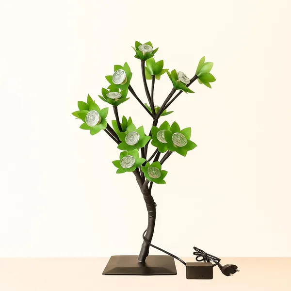 Led_Bonsai_Tree_Night_Lamp_With_24_Led_Lights_Tabletop_Light_For_Living_Room_Desk_And_Bedroom_Decor_Table_Lamp_Decorative_Table_Lamp_Multicolor_24Led_Green_Leaf