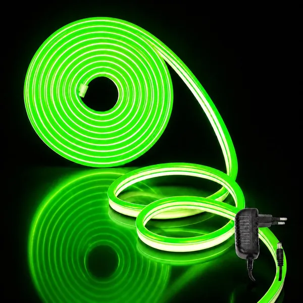 KAVYASHINE_16_4_Feet_Neon_Led_Strip_Lights_With_12V_Adapter_Waterproof_Ip65_Silicone_Flexible_Rope_Light_For_Wall_Decor_Diy_Name_Signs_Neon_Lights_5_Meter_Green