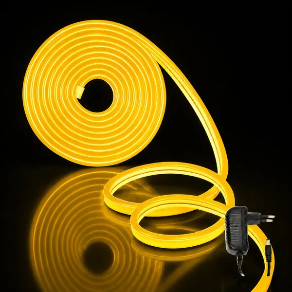 KAVYASHINE_16_4_Feet_Neon_Led_Strip_Lights_With_12V_Adapter_Waterproof_Ip65_Silicone_Flexible_Rope_Light_For_Wall_Decor_Diy_Name_Signs_Neon_Lights_5_Meter_Yellow