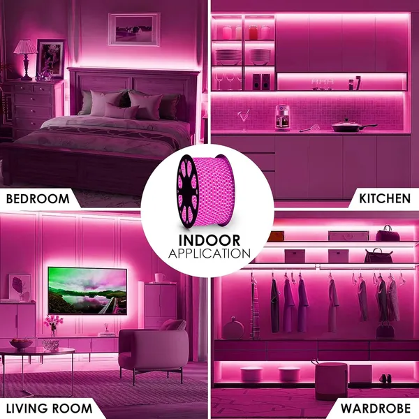 KAVYASHINE_Smd_Led_Strip_Lights_Waterproof_Lighting_For_Home_Wall_Decor_Interior_Decoration_Perfect_For_Diwali_Lighting_Wedding_Events_Strip_Lights_Pink_5_Meter