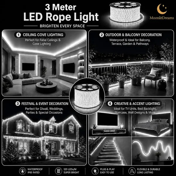 KAVYASHINE_1200Led_10_Meter_Strip_Smd_Light_Waterproof_Lighting_For_Home_Wall_Decor_Interior_Decoration_Perfect_For_Diwali_Lighting_Wedding_Events_White