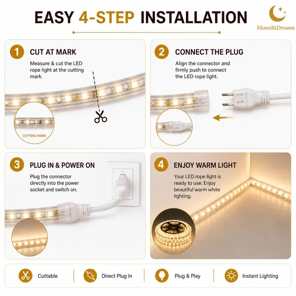 KAVYASHINE_600Led_5_Meter_Strip_Smd_Light_Waterproof_Lighting_For_Home_Wall_Decor_Interior_Decoration_Perfect_For_Diwali_Lighting_Wedding_Events_Warm_White