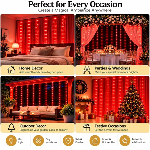 KAVYASHINE_Led_Curtain_String_Rice_Lights_180_Leds_21_Meter_8_Modes_For_Home_Decoration_For_Diwali_Christmas_Events_Red