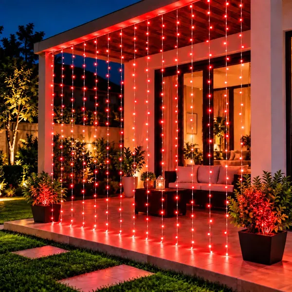KAVYASHINE_Led_Curtain_String_Rice_Lights_180_Leds_21_Meter_8_Modes_For_Home_Decoration_For_Diwali_Christmas_Events_Red