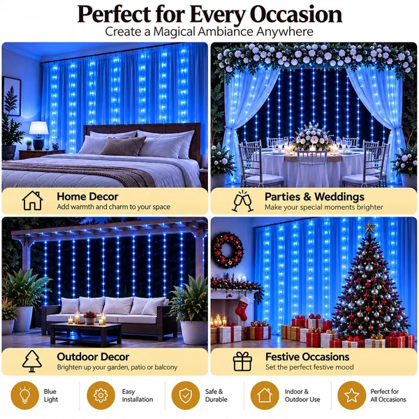 KAVYASHINE_Led_Curtain_String_Rice_Lights_180_Leds_21_Meter_8_Modes_For_Home_Decoration_For_Diwali_Christmas_Events_Blue