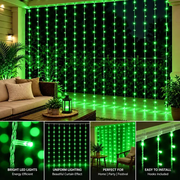 KAVYASHINE_Led_Curtain_String_Rice_Lights_180_Leds_21_Meter_8_Modes_For_Home_Decoration_For_Diwali_Christmas_Events_Green