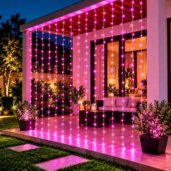 KAVYASHINE_Led_Curtain_String_Rice_Lights_180_Leds_21_Meter_8_Modes_For_Home_Decoration_For_Diwali_Christmas_Events_Pink