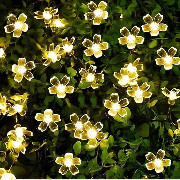KAVYASHINE_Blue_Cherry_Blossom_Led_Flower_String_Lights_32_Leds_9_5_Meter_Length_Decorative_Fairy_Lights_For_Indoor_Outdoor_Home_Garden_Balcony_Party_Festival_Decor_Warm_White