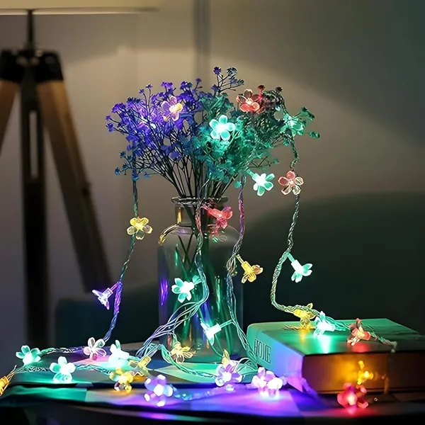 KAVYASHINE_Blue_Cherry_Blossom_Led_Flower_String_Lights_16_Leds_3_Meter_Length_Decorative_Fairy_Lights_For_Indoor_Outdoor_Home_Garden_Balcony_Party_Festival_Decor_Multi_2