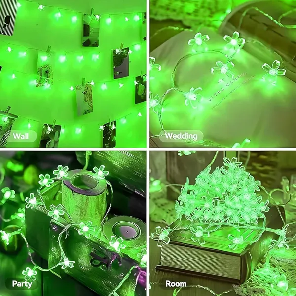 KAVYASHINE_Blue_Cherry_Blossom_Led_Flower_String_Lights_16_Leds_3_Meter_Length_Decorative_Fairy_Lights_For_Indoor_Outdoor_Home_Garden_Balcony_Party_Festival_Decor_Green_2