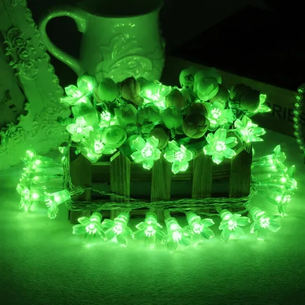 KAVYASHINE_Blue_Cherry_Blossom_Led_Flower_String_Lights_16_Leds_3_Meter_Length_Decorative_Fairy_Lights_For_Indoor_Outdoor_Home_Garden_Balcony_Party_Festival_Decor_Green_2