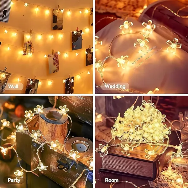 KAVYASHINE_Blue_Cherry_Blossom_Led_Flower_String_Lights_16_Leds_3_Meter_Length_Decorative_Fairy_Lights_For_Indoor_Outdoor_Home_Garden_Balcony_Party_Festival_Decor_Warm_White_2