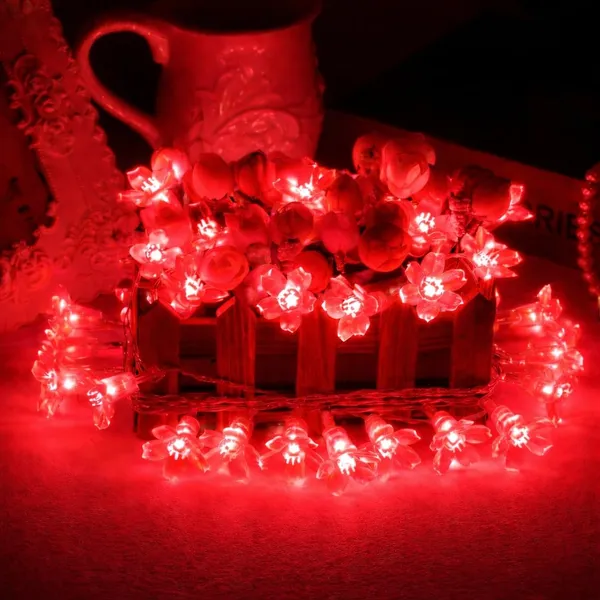KAVYASHINE_Blue_Cherry_Blossom_Led_Flower_String_Lights_16_Leds_3_Meter_Length_Decorative_Fairy_Lights_For_Indoor_Outdoor_Home_Garden_Balcony_Party_Festival_Decor_Red_2