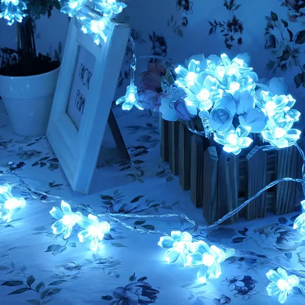 KAVYASHINE_Blue_Cherry_Blossom_Led_Flower_String_Lights_16_Leds_3_Meter_Length_Decorative_Fairy_Lights_For_Indoor_Outdoor_Home_Garden_Balcony_Party_Festival_Decor_Ice_Blue_2