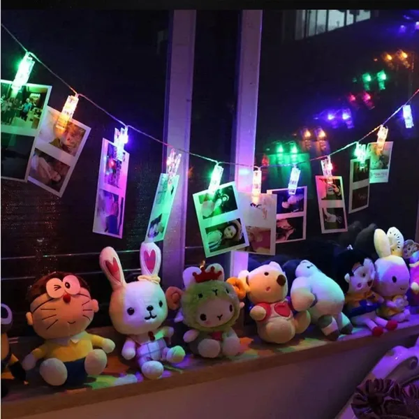 KAVYASHINE_14_Led_3_Meter_Decorative_Photo_Clip_String_Lights_For_Bedroom_Wall_Decoration_Home_Party_And_Memory_Display_Photo_Clip_Light_Clip_Multi